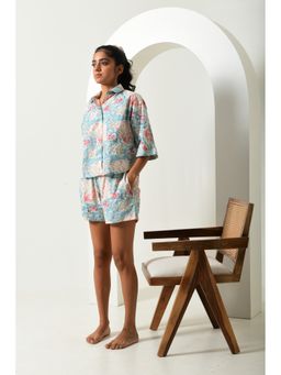 ROHO - Blue Printed Cotton Top