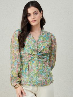 Kibo - Women Western Wear Green Top