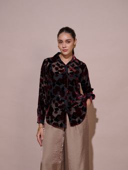 Style Island - Elise Velvet Shirt Top