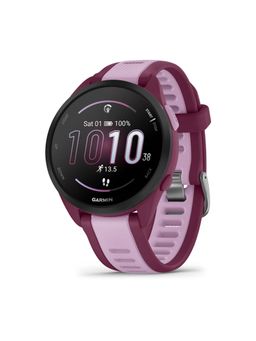 Garmin - Forerunner 165 Music Pink Smart Watch with Charging Cable