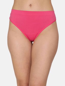 Zivame - Medium Rise Seamless Thong - Pink