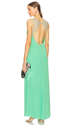 BCBGMAXAZRIA - Sleeveless Cut Out Gown