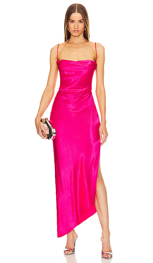 pink tea party dress for women Tea-Length Strapless A-Line Semi-Formal in Dusty Rose / 4 Ombre Floral Soft Pleated Color:Blue Ash md26-lifestyle Perfect for tea parties