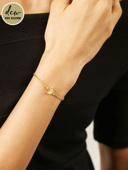 Pipa Bella by Nykaa Fashion - 18K Gold Plated Sterling Silver Baby Bird Bracelet