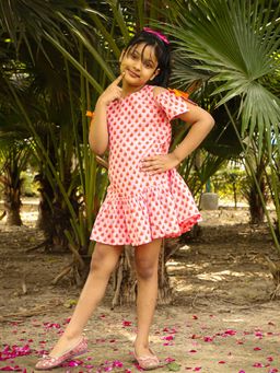 Lil Drama - Girls Printed Dress