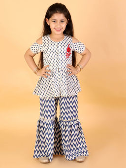 Lil Drama - Girls Top with Sharara (Set of 2)