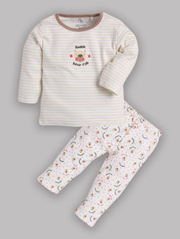 BABY GO - Baby Boy Full Sleeve T-Shirt and Pyjama (Set of 2)