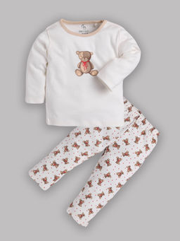 BABY GO - Baby Boy Full Sleeve T-Shirt and Pyjama (Set of 2)