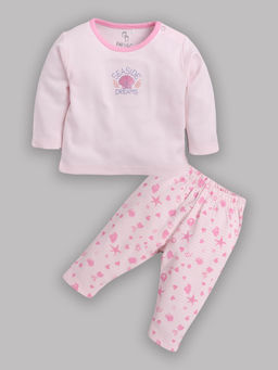 BABY GO - Girls Full Sleeve T-Shirt and Pyjama (Set of 2)
