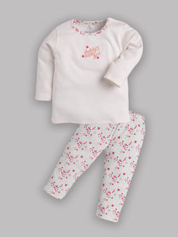 BABY GO - Girls Full Sleeve T-Shirt and Pyjama (Set of 2)