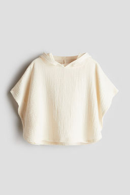 H&M - Boys Beige Cotton Muslin Poncho Towel