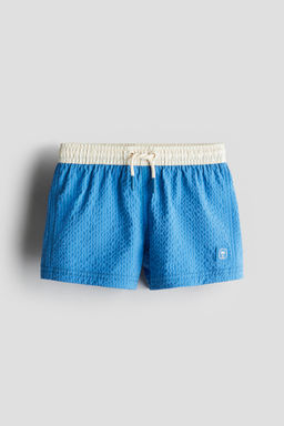 H&M - Boys Blue Seersucker Swim Shorts