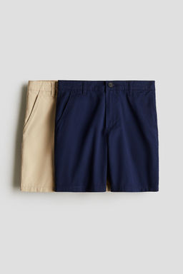 H&M - Boys 2-Pack Cotton Chino Shorts