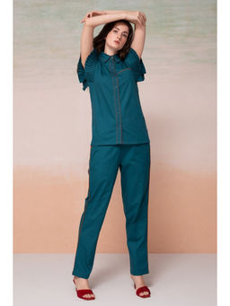 Autumnlane - Peacock Green Noah Cotton Co-Ord (Set of 2)