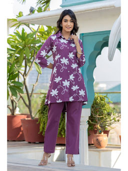 Autumnlane - Purple Teresa Jam Embroidery Co-Ord (Set of 2)