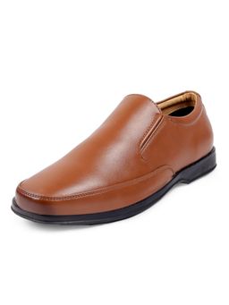 Bacca Bucci - Bolton Men Plus Size Formal Slip-On Shoes-Tan