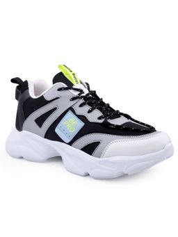 Bacca Bucci - Super Rare Color Blocked Light-Weight Chunky Fashion Sneakers-Black