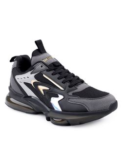 Bacca Bucci - Kraken Street-Style Air-Sole Solid Casual Sneakers-Black