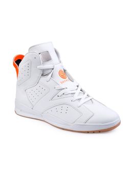 Bacca Bucci - Men Demon High-Top with Flat Outsole High-Street Sneakers-White