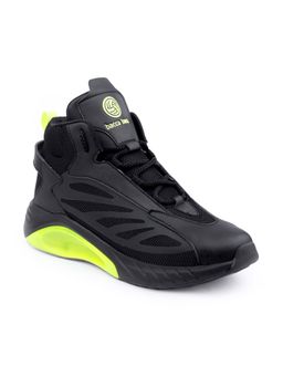 Bacca Bucci - Illusion High-Top Street Fashion Sneakers with Rubber Outsole-Black