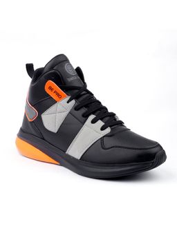 Bacca Bucci - Unicorn Hi-Top Streetwear Sneakers Air Cushion Rubber Outsole-Black