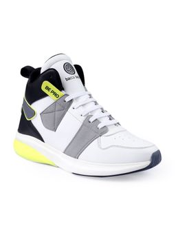 Bacca Bucci - Unicorn Hi-Top Streetwear Sneakers Air Cushion Rubber Outsole-White