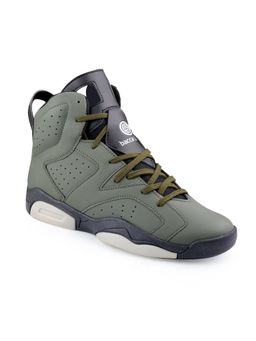 Bacca Bucci - Stunner Hi-Top Streetwear Sneakers with 360 Degree Cushioning-Olive