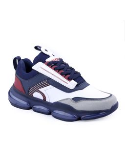 Bacca Bucci - Viking X9X Elevated Hyper Airsole Conduit Sneakers-Navy Blue