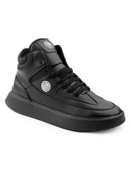 Bacca Bucci - Storm Breaker Hi-Top Street Fashion Chunky Sneakers-Black