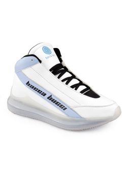 Bacca Bucci - Mars 2.0 Classic Hi-Top Fashion Sneakers-White & Blue