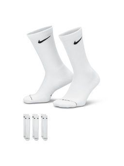Nike - Unisex White Everyday Socks (Pack of 3)