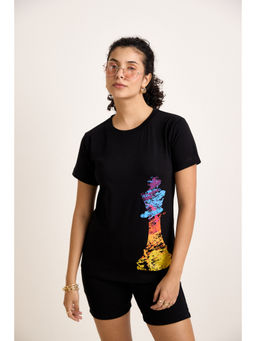 AVOCADO - Queen Black T-Shirt