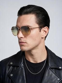 Guess - 100% Uv Protected Pilot Shaped Brown Sunglasses for Men-Gus0008928Q62Sg (62)