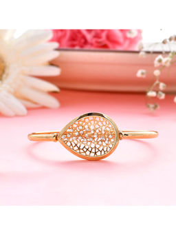 Voylla - Sparkling Elegance Filigree Design Cz Adjustable Bracelet