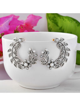 Voylla - Fresh Fern Bliss Spiral Earrings