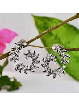 Voylla - Fresh Fern Flora Spiral Earrings