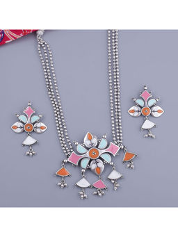 Voylla - Bagh E Fiza Floral Necklace and Earring