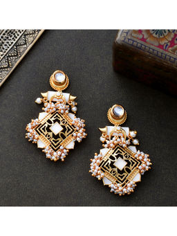Voylla - Veerangana Antique Style Drop Earrings