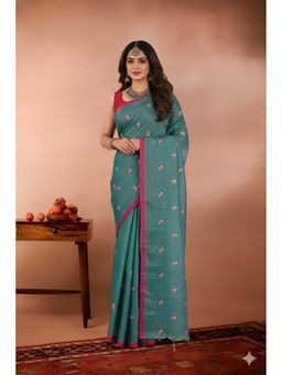 Kalakriti By Rachna - Boutique Tissue Embroidered Saree with Unstitched Blouse