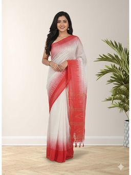 Kalakriti By Rachna - Pure Handloom Resham Cotton Sequins Work Saree with Unstitched Blouse