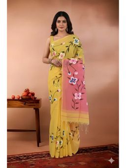Kalakriti By Rachna - Pure Tant Handloom Boutique Saree with Unstitched Blouse