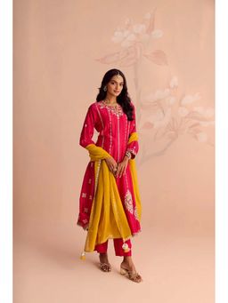 Greti By Swati Narula - REHMAT Anarkali with Pant & Dupatta