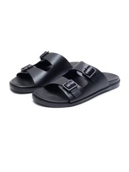 Rare Rabbit - Raro Black Leather Sandals