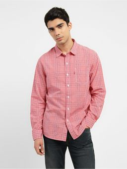 Levi's - Men Collar Neck Pink Shirt