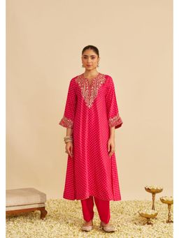 Sheetal Batra - Shezia - Rani Hot pink Long Chauga With Salwar