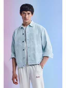 Snitch - Utopia Relaxed Fit Printed Denim Jacket