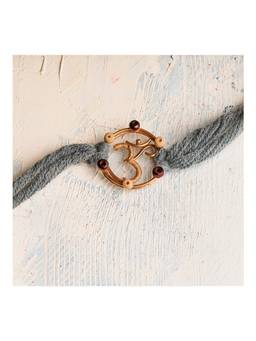 Suhani Pittie - Ring with Om Rakhi (22k Gold Plated)