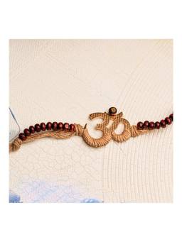 Suhani Pittie - Om Rakhi with Jute Wrapped (22k Gold Plated)
