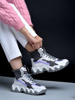 Shoetopia - Grey Smart Casual Shoes for Girls