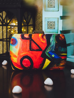 NR by Nidhi Rathi - Printed Multi-Color Clutch
